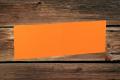 [16407621] Klappkarten 169/338x120 mm (B6) langdoppelt Orange gerippt 220 g/qm